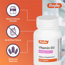 Rugby Vitamin D3, 25 mcg (1,000 IU) - Dietary Supplement - 100 Tablets