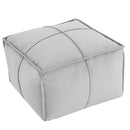 Round Pouf Ottoman Foot Rest, 20"x15"