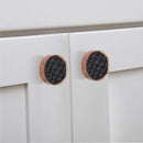 Faux Crocodile 1-3/5 in.  Leatherite Cabinet Knob