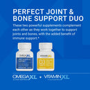 OmegaXL Joint Support 60 Soft Gels & VitaminXL D3 5000 IU 30 Count