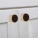 Faux Crocodile 1-3/5 in.  Leatherite Cabinet Knob