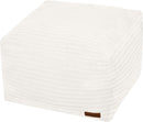 Round Plush Pouf Ottoman, 20"x15"