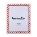 Poster Picture Frame Moroccan Bone & Resin Inlay Collection in 6 Sizes, Red