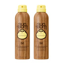 Sun Bum Original SPF 50 Sunscreen Body Spray - Broad Spectrum Moisturizing Sunscreen with Vitamin E - Hawaii 104 Act Compliant (Made without Octinoxate & Oxybenzone) - 6 oz (Pack of 2)