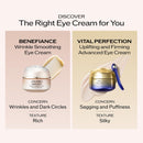 Shiseido Benefiance Wrinkle Smoothing Eye Cream - 15 mL - Visibly Improves Five Types of Eye Wrinkles, Dark Circles & Puffiness - 48-HR Hydration - All Skin Types - Non-Comedogenic