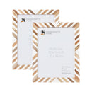 Poster Picture Frame - Marquet Chevron Collection, Pack of 2, Brown & White - Available in 3 Sizes