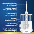 Waterpik Sonic-Fusion Flossing Electric Toothbrush Water Flosser, White