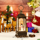 Christmas Snow Globe Lantern, Musical Snow Globe with Swirling Glitter, Battery Powered, Christmas Decorations Indoor for Home - Cardinal and Snowman