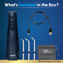 Waterpik Cordless Gem 5100 Portable Water Flosser, Rechargeable, Blue