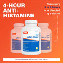 Rugby 4 Hour Aller-chlor - Chlorpheniramine Maleate 4 mg - Antihistamine - 1000 Tablets (1 Pack)