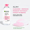 Garnier Micellar Cleansing Water, All-in-1 Makeup Remover and Facial Cleanser, For All Skin Types, 3.4 Fl Oz (100mL), 1 Count (Packaging May Vary)