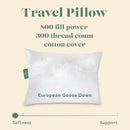 Drift Luxury Down Travel Pillow