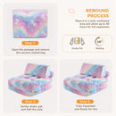 Kids Couch, 3-in-1 Fold-Out Foam Chair