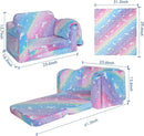 Children's Fold Out Sofa with Blanket