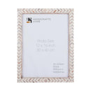 Poster Picture Frame Taj Pattern Bone Inlay Collection in 6 Sizes, Brown