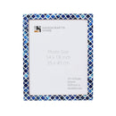 Poster Picture Frame Moroccan Bone & Resin Inlay Collection in 4 Sizes, Blue