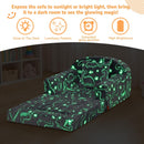 Rainbow Unicorn Glow Kids Couch, 42" Fold Out