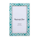 Poster Picture Frame Moroccan Bone & Resin Inlay Collection in 5 Sizes, Green