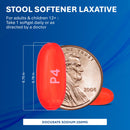 MAJOR Docusate Sodium 250 mg, Extra Strength Stool Softener Laxative for Occasional Constipation Relief – Stimulant‑Free, 100 Softgels (2 Pack)