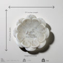 White Flower Marble Vessel Sink