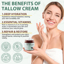 FlameBeauty Whipped Beef Tallow for Skin - 100% Grass Fed Pure Beef Tallow with Honey, Natural Moisturizing Cream for Face and Body, Deep Hydration Softens Dry Skin, Nourishing Tallow Cream 4.2 Oz