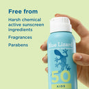 Blue Lizard Kids Mineral Sunscreen Spray SPF 50+, Brand, Broad-Spectrum UVA/UVB Protection, Water-Resistant, Zinc Oxide Formula, 5 fl oz