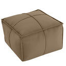 Round Pouf Ottoman Foot Rest, 20"x15"