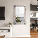 Rustic Wood Bathroom Mirror, Farmhouse 30"x20"