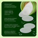 JIYU Toner Pads - Korean Skincare for Dark Spots, Wrinkles & Dull Skin - Hydrating Facial Treatment with Snail Mucin, Niacinamide, Peptides & Centella - 100 Count