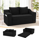 Boneless Loveseat Sleeper Sofa Bed, Pull Out Corduroy