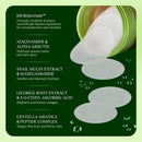 JIYU Toning Polish Pads - Korean Skincare for Dark Spots, Wrinkles & Dull Skin - Hydrating Facial Treatment with Snail Mucin, Niacinamide, Peptides & Centella - 2-Pack, 200 Pads