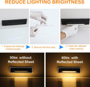 STLA07 6 Pack Low Voltage 3CCT 2700K/4000K/6000K LED Step Lights Outdoor, 2.5W Accent Lighting Fixtures