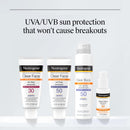Neutrogena Clear Face Sunscreen Lotion SPF 50, 3 fl. oz