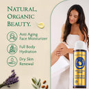 Organic Face Moisturizer for Dry Skin, Hydrating Facial & Body Butter Cream