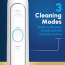 Waterpik Sonic-Fusion Flossing Electric Toothbrush Water Flosser, White