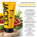 JACKET Sunscreen SPF 50+ | Mineral Sunscreen with Vitamin C | Water Resistant 80 Min, Natural, Reef Safe | UVA/UVB Broad Spectrum Protection for Face & Body, 4 FL Oz