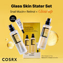 COSRX Snail 96% Mucin Power Essence 2ea & Retinol 0.1% Cream Mini Sample 1ea, Glass Skin Starter Set, Amazon Exclusive, Daily Hydrating & Firming Korean Skin Care Kit, Gift Set