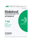 Habitrol Nicotine Transdermal System Patch - Stop Smoking Aid - Step 3 (7 mg) - 14 Patches, (2 Week Kit)