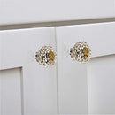 Mascot Hardware Beauty Art 1-3/8 in. Large Beads White Cabinet Knob