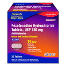 Ohm Non-Drowsy Fexofenadine Antihistamine Indoor Outdoor Allergy Relief Tablets 30ct