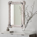 Rustic Wood Bathroom Mirror, Farmhouse 30"x20"