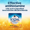 Xyzal 24 Hour Allergy Relief Medicine, Original Prescription Strength Antihistamine, Levocetirizine Dihydrochloride Tablets, 5 mg, 35 Count