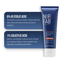 Nip + Fab Glycolic Fix Scrub Extreme (2.5 fl oz) – 6% Glycolic Acid 3-in-1 Facial Exfoliator & Pore Refiner – Deep Cleansing AHA BHA Face Scrub for Brightening & Smoothing