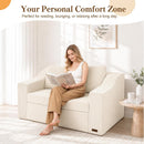 Boneless Loveseat Sleeper Sofa Bed, Pull Out Corduroy