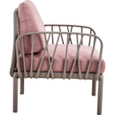 Patio indoor/ outdoor garden twin sofa armchairs plastic with soft cushion Weather waterproof chair Sectional Furniture for Balcony Garden Pool Lawn Backyard morden design sitting room loveseat sofa