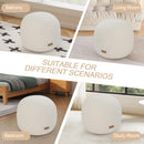 Round Pouf Ottoman, 18" Stuffed Floor Pouf