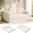 Boneless Loveseat Sofa Bed, 59" Corduroy