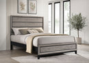 Valen Wood Queen Panel Bed Light Taupe