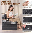 Folding Sleeper Chair Bed, 4-in-1 Boneless Futon