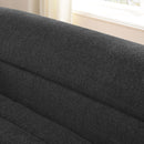 U-Shaped Modular Sectional Sofa With Chaise And Movable Ottoman With Wave-Shaped Armrest